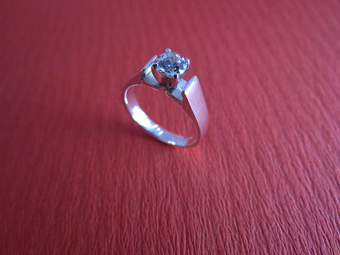 Anillo Compromiso Flor - Imagen 2