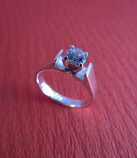 Anillo Compromiso Flor
