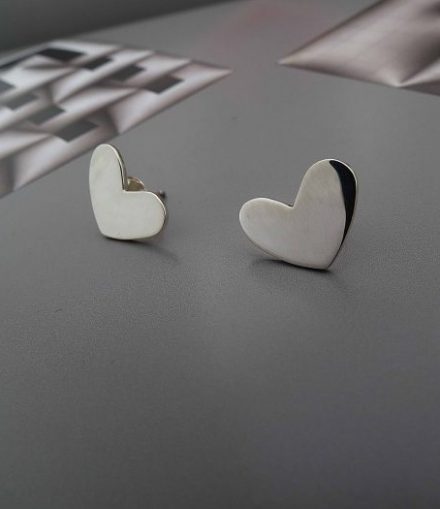 Aretes Corazón Plano