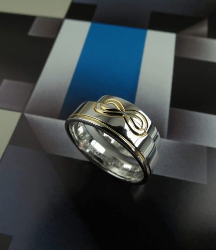 Argollas Infinito Compartido en Plata