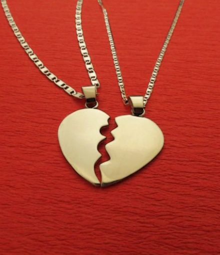 Dijes Corazón Compartido Liso