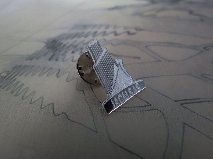 Pin Corporativo Grabado en Plata