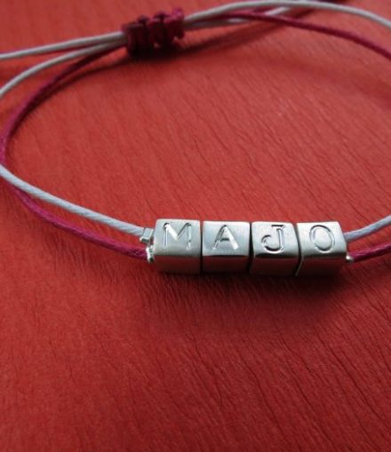 Pulsera Nombre Cubos