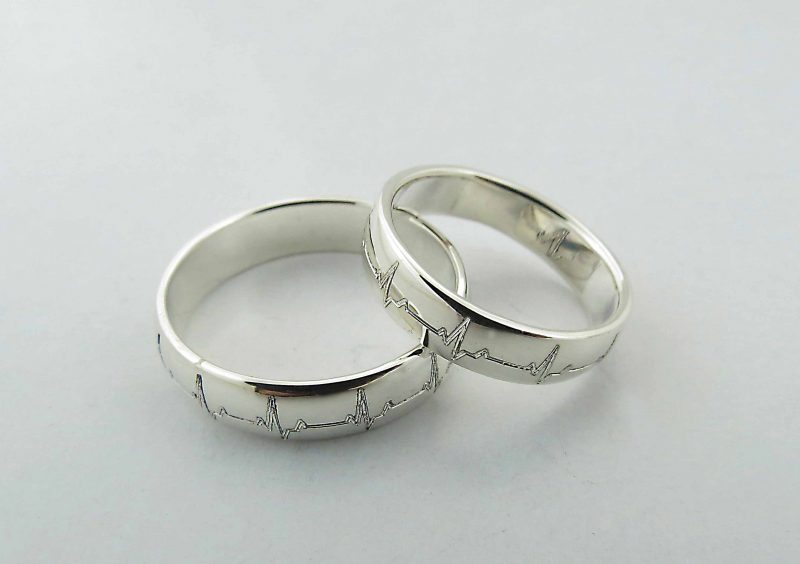 Argollas Anchas Latidos de Amor