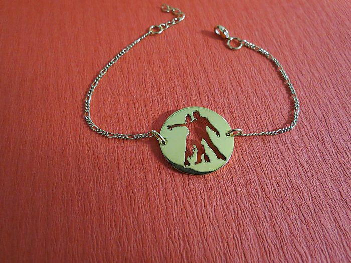Pulsera Bailarines En Bronce - Imagen 2