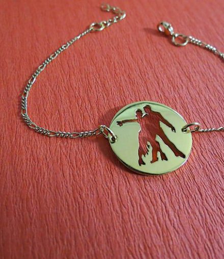 Pulsera Bailarines En Bronce