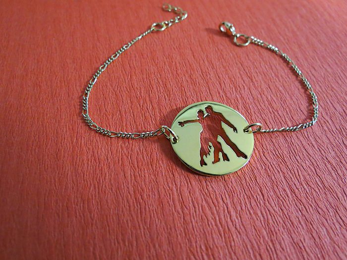 Pulsera Bailarines En Bronce