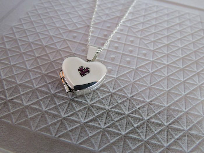 Relicario Corazón Zircones - Imagen 3