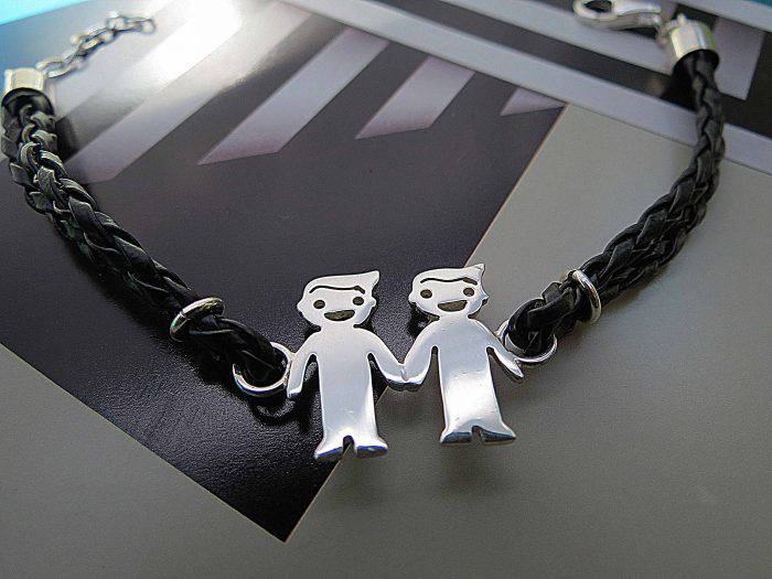 Pulsera Niño-Niña Con Cuero Trenzado - Imagen 2