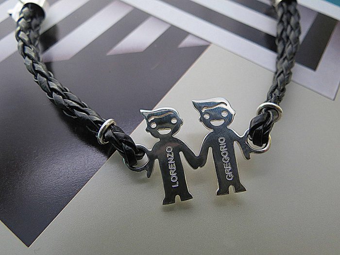 Pulsera Niño-Niña Con Cuero Trenzado - Imagen 3