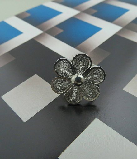 Anillo Flor Filigrana