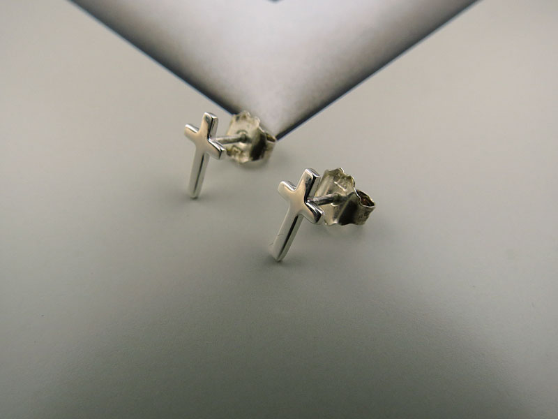 Aretes Cruz Sencilla - Imagen 5