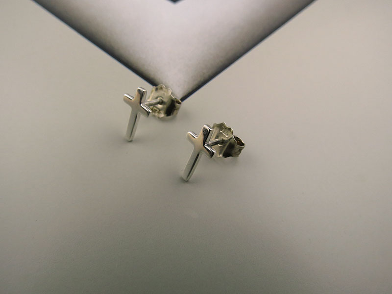 Aretes Cruz Sencilla - Imagen 4