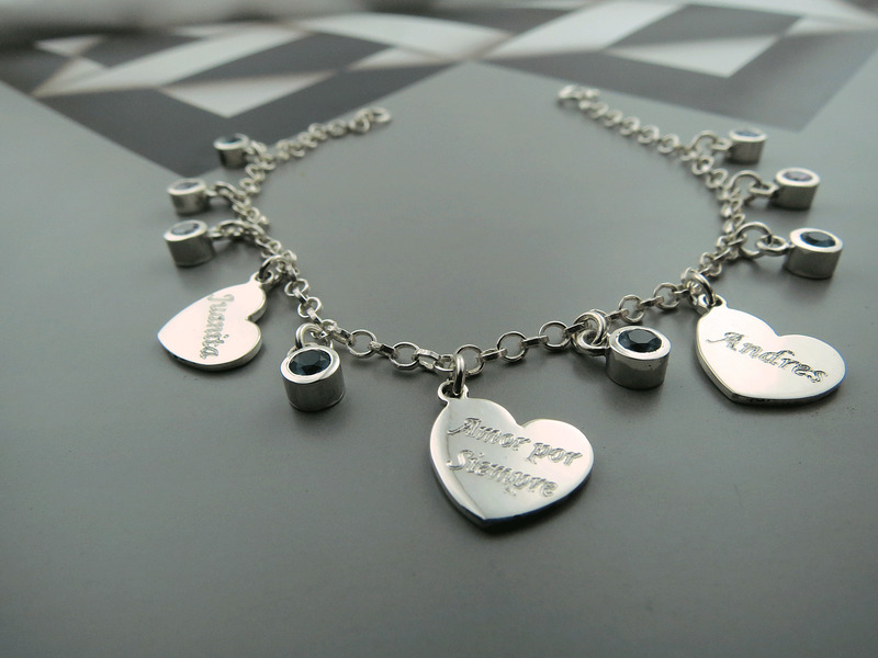 Pulsera Corazones con Zircones - Imagen 4