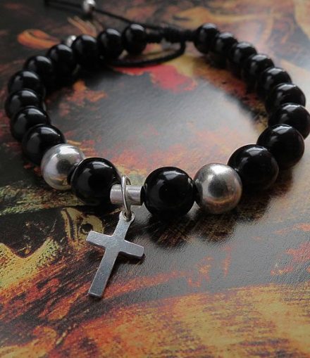 Pulsera Cruz con Ágatas