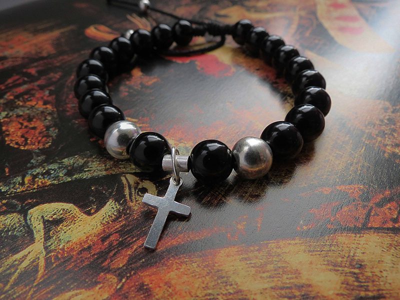Pulsera Cruz con Ágatas