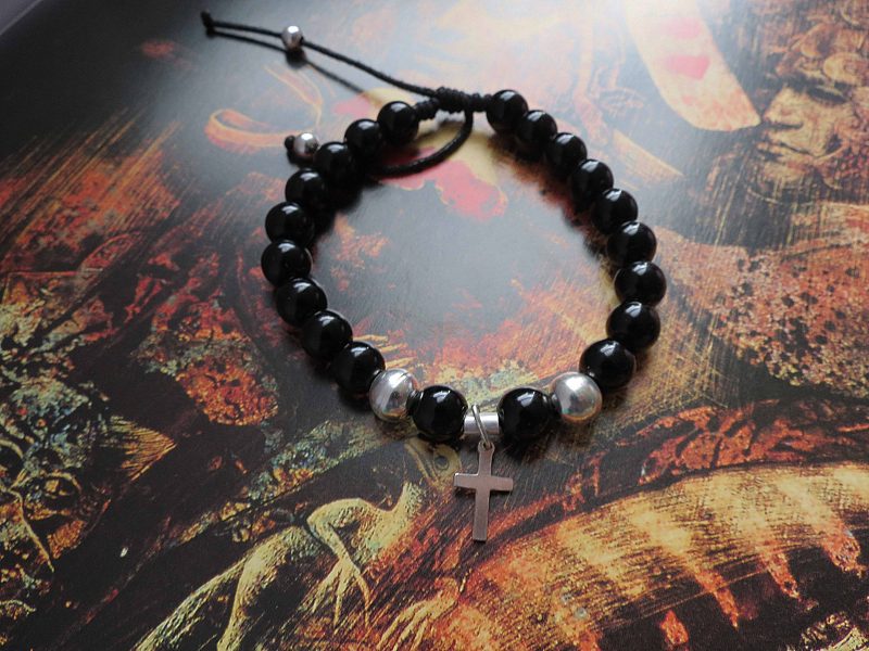 Pulsera Cruz con Ágatas - Imagen 2