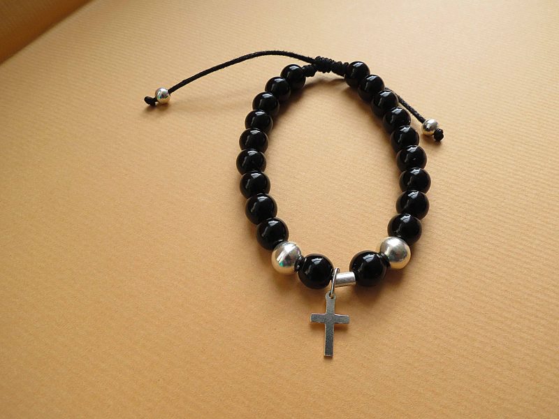 Pulsera Cruz con Ágatas - Imagen 5