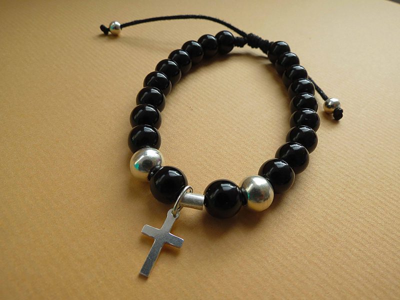 Pulsera Cruz con Ágatas - Imagen 4