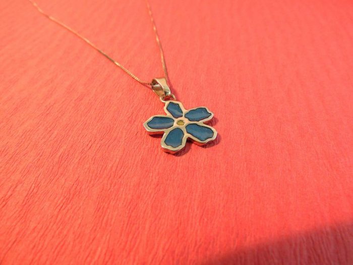Dije Flor Miosotis - Imagen 2
