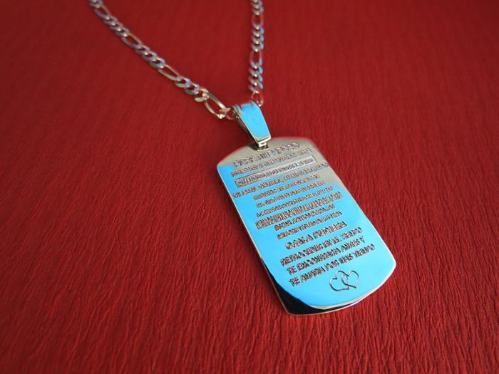 Placa Militar Sencilla Esposo - Imagen 2