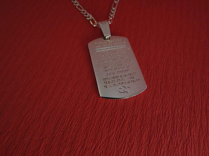 Placa Militar Sencilla Esposo