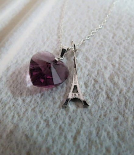Dije Figura Con Corazón Swarovski