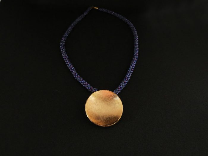 Collar Colgante Miyuki Morado - Imagen 2