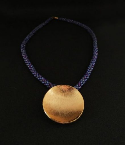 Collar Colgante Miyuki Morado