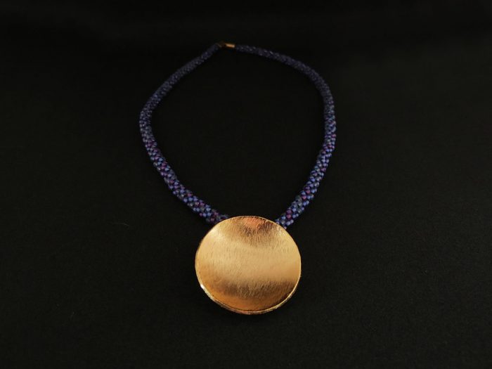 Collar Colgante Miyuki Morado