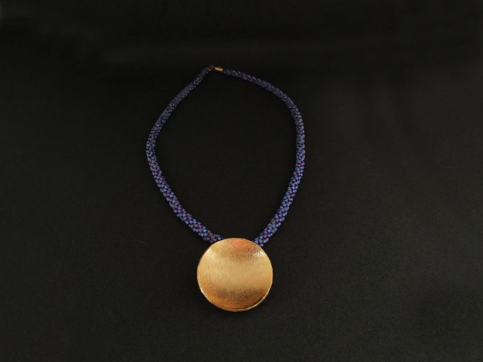 Collar Colgante Miyuki Morado - Imagen 3