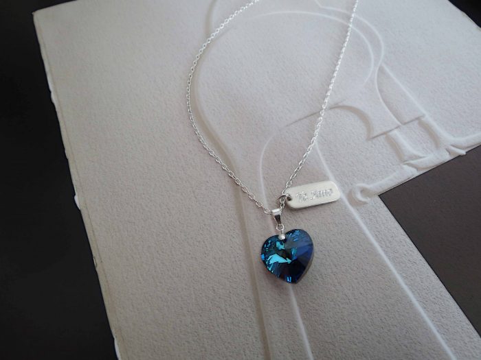 Dije Corazón Swarovski Con Placa Pequeña - Imagen 3