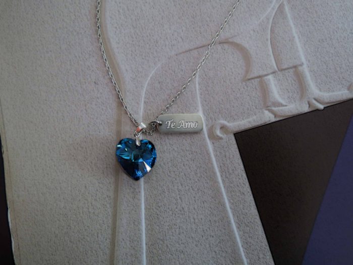 Dije Corazón Swarovski Con Placa Pequeña - Imagen 4