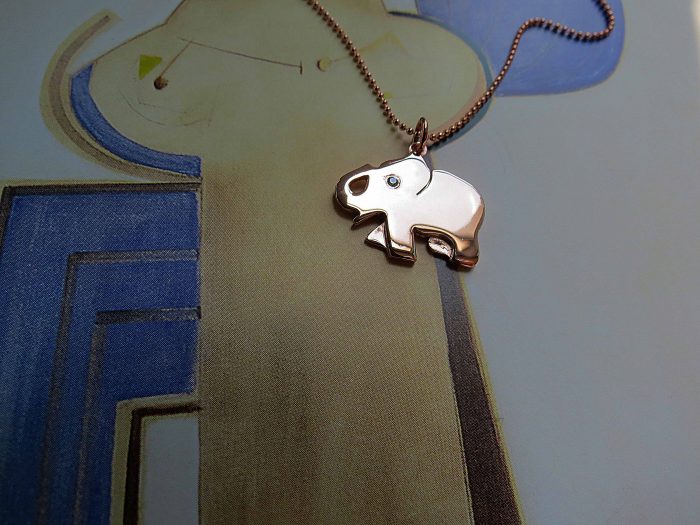 Dije Elefante con Zircón - Imagen 5