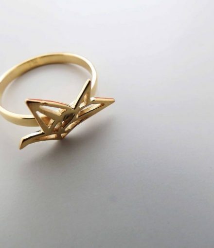 Anillo Grulla Origami