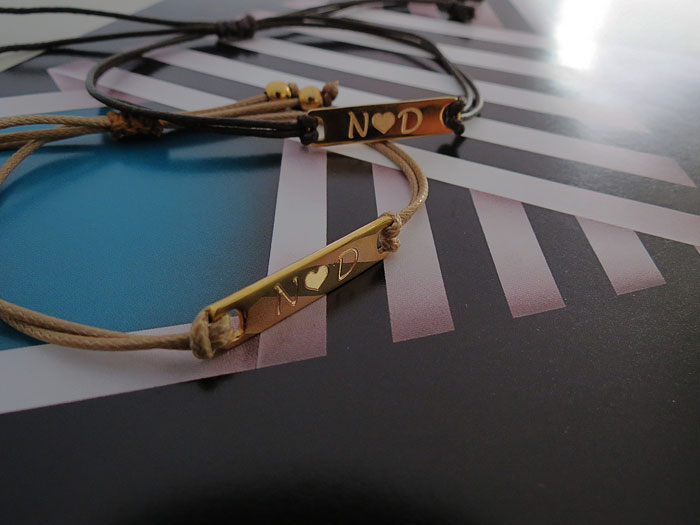 Pulseras Rectángulo Con Cordón - Imagen 2