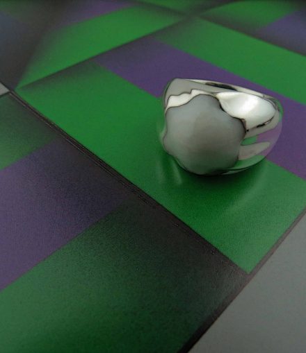 Anillo Fleur con Resina
