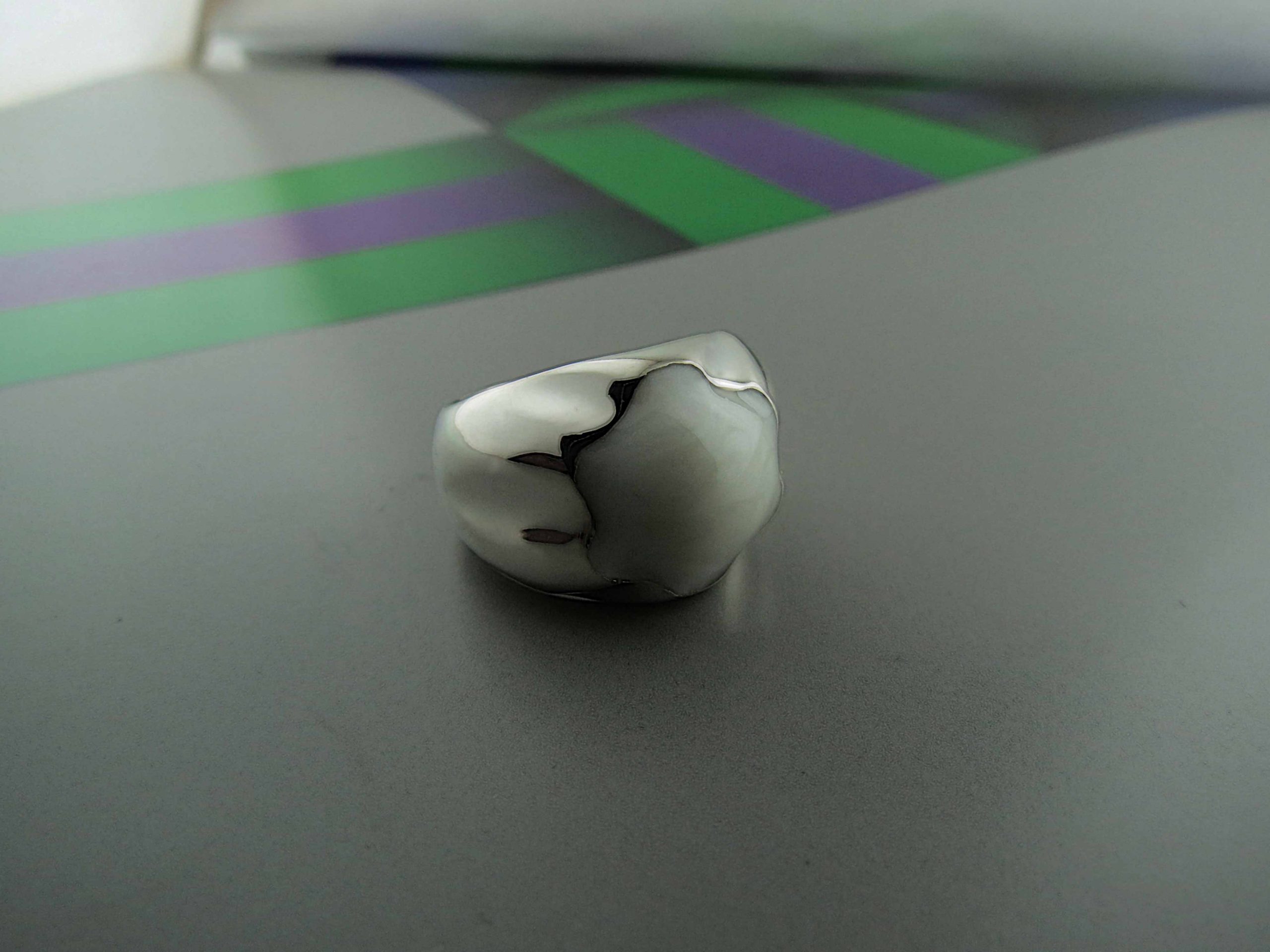 Anillo Fleur con Resina - Imagen 2