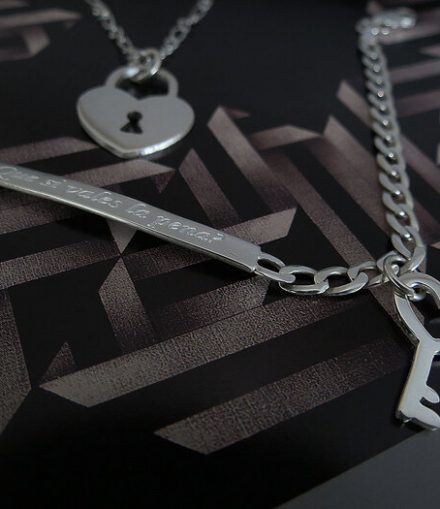 Collar Candado y Esclava Llave