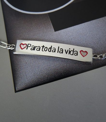 Esclava Grabado Personalizado a Color