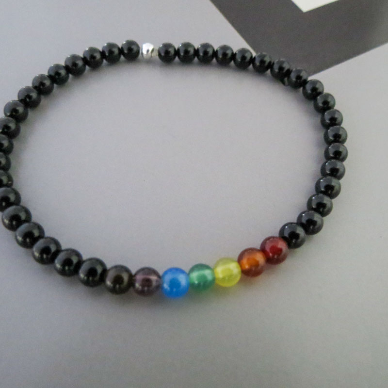 Pulsera Chakras Ágata Natural - Imagen 3
