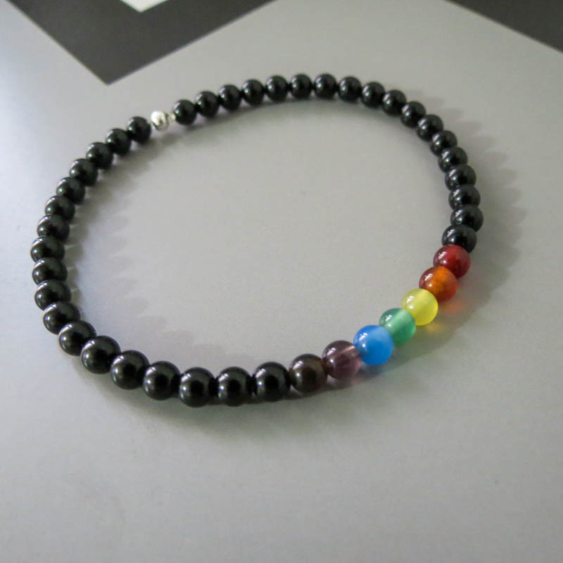 Pulsera Chakras Ágata Natural - Imagen 6