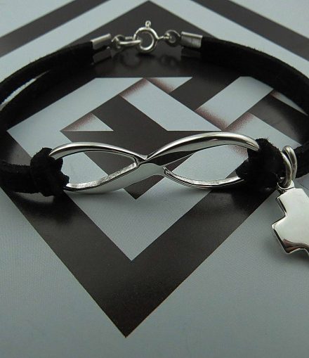 Pulsera Infinito con Cruz