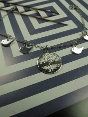 Collar Árbol De La Vida Grabado Con Pájaros (2)