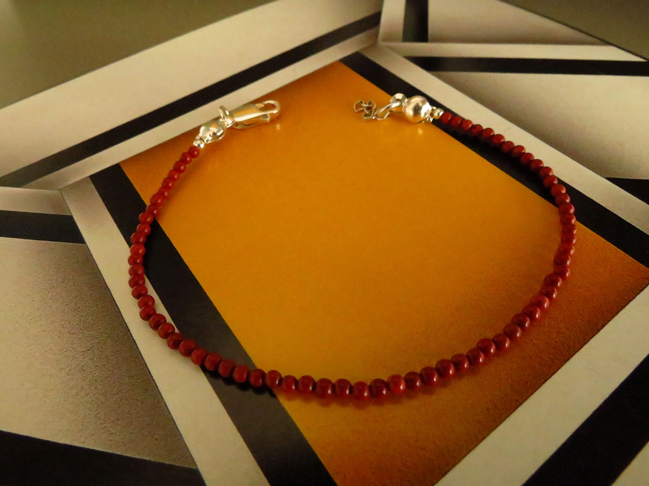 Pulsera Con Coral