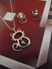 Dije y Aretes Gatos (1)