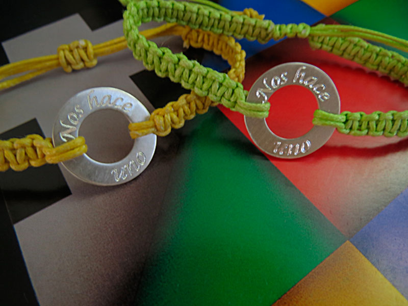 Pulseras Aro Hollow en Macramé - Imagen 2