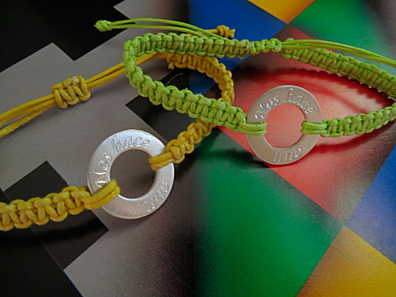 Pulseras Aro Hollow en Macramé - Imagen 3