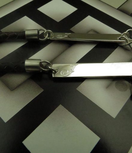 Pulseras Placa con Infinito Colgante