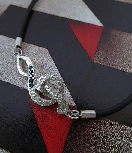 Pulsera Clave Sol Con Zircones